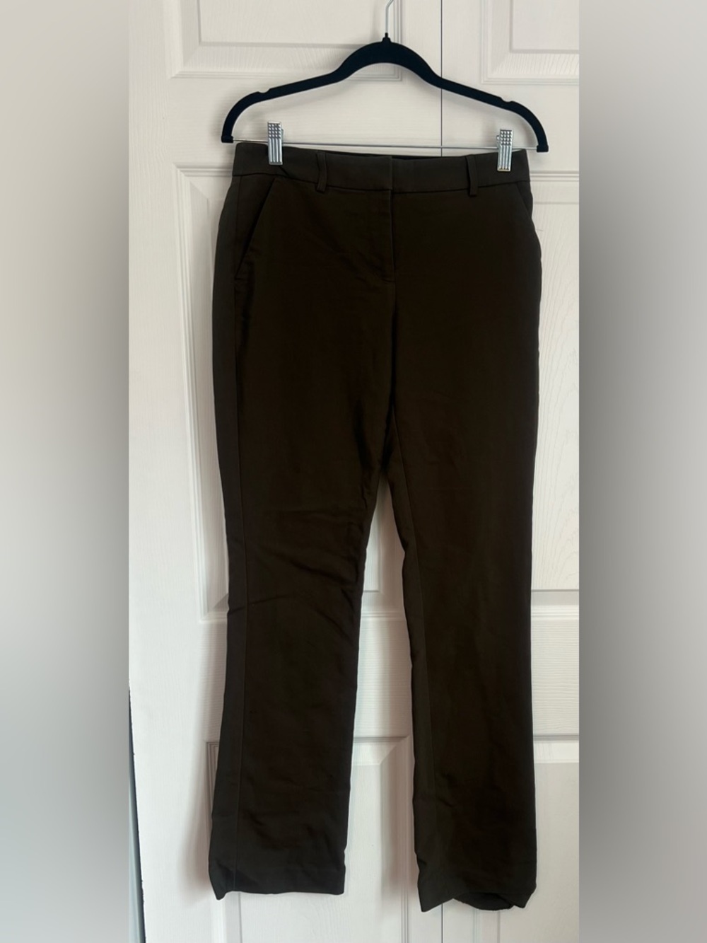 Women's Express Columnist Slacks in Olive Green (Size 4R)